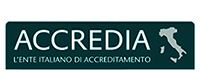 Accredia-Logo, Italienische Akkreditierungsstelle