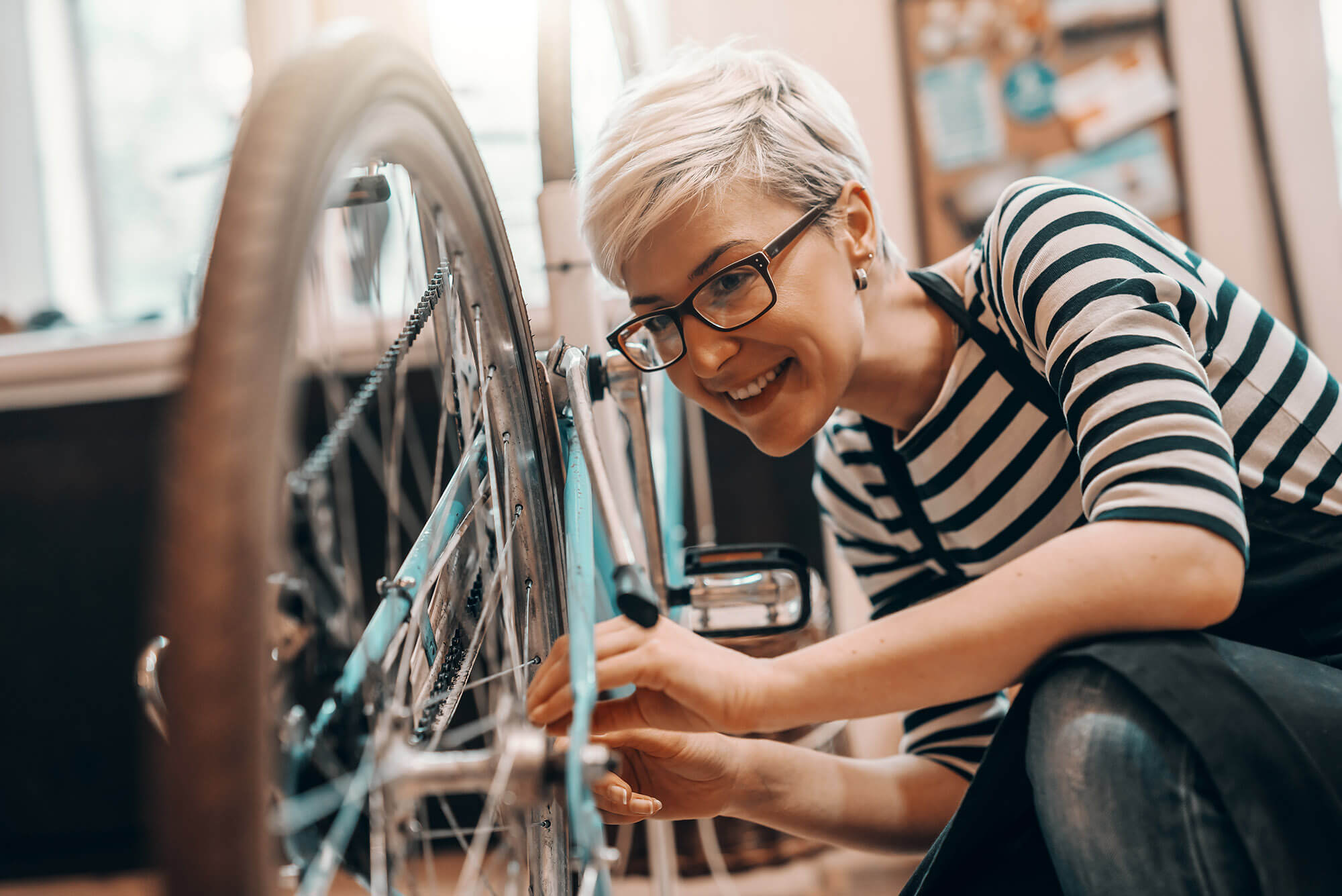 Kreislaufwirtschaft sinnbild mit Velo