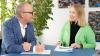 CEO Felix Müller und Präsidentin Andrea Grisard im Gespräch